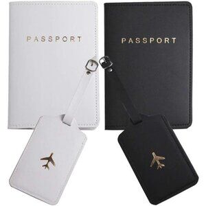 New Passport Wallets Travel Holder Set,Honeymoon gift, Slim Passport Case Covers